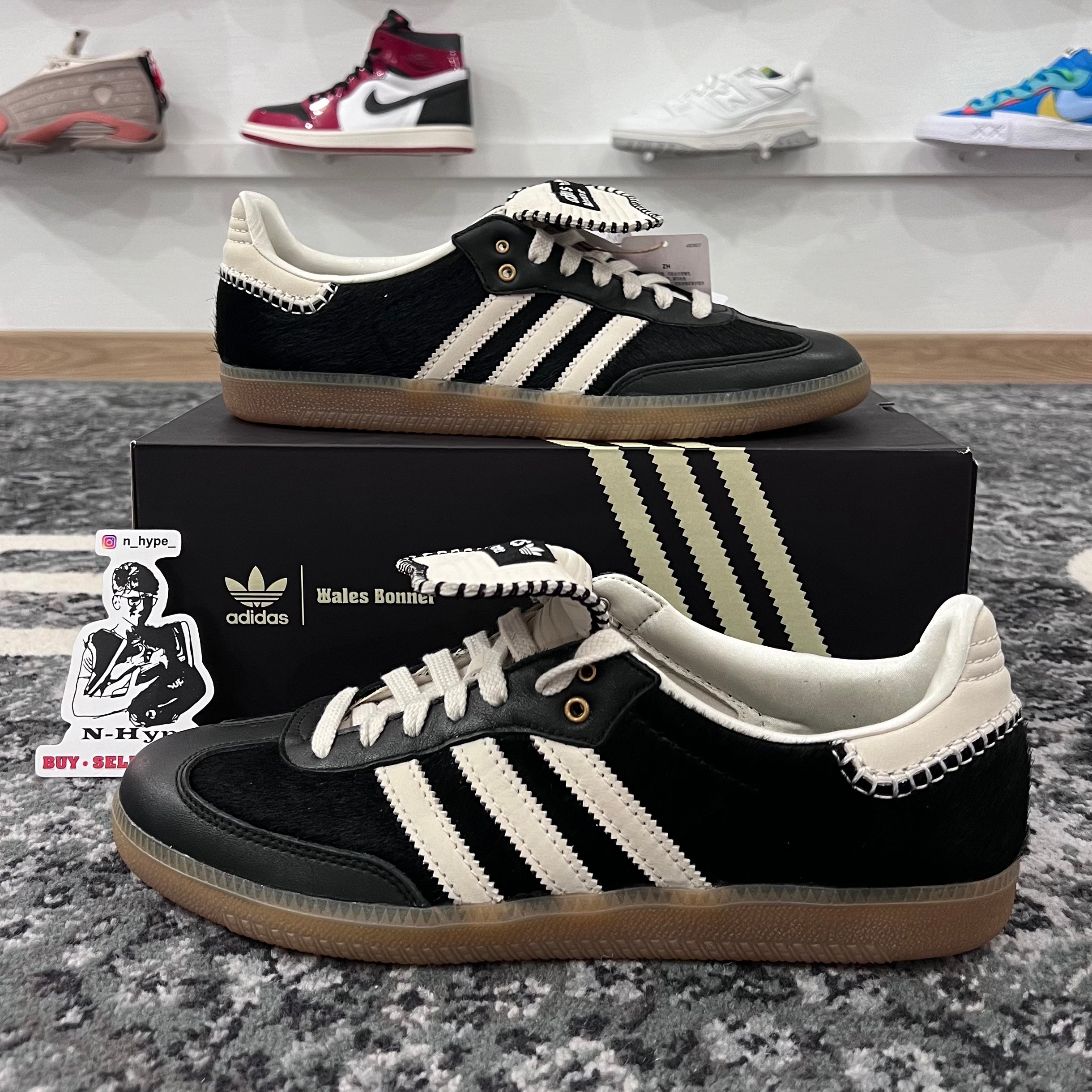 adidas Samba Pony Tonal Wales Bonner Core Black