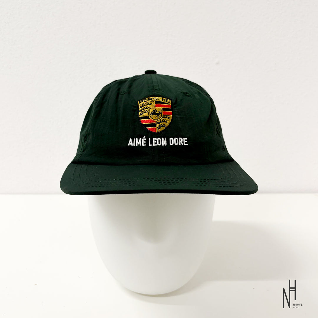 Aime Leon Dore x Porsche Nylon Logo Hat Green N-Hype streetwear cap