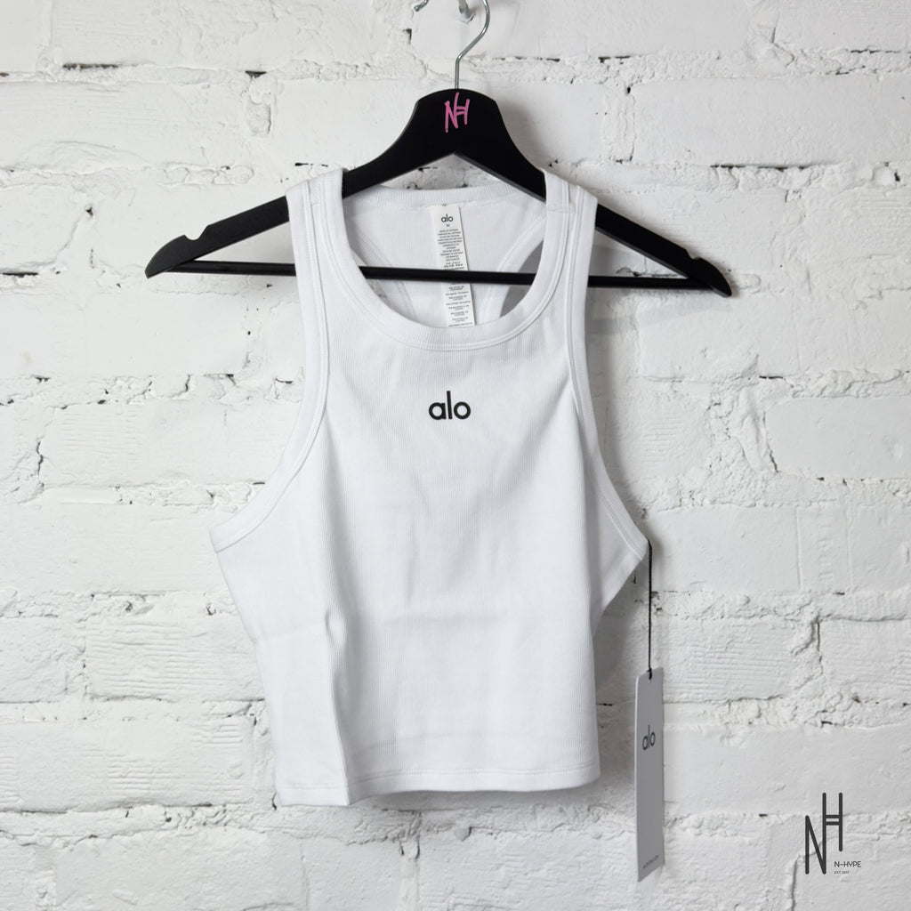 【新品・タグ付き】alo Aspire Tank White Alo Yoga Aspire Tank White – Classic and Comfort | N-Hype