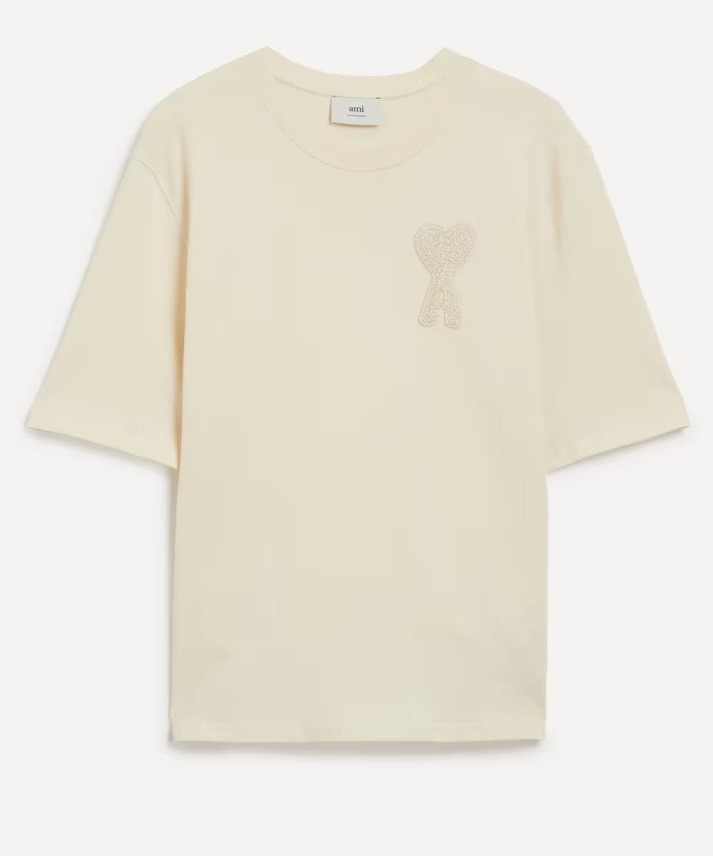 Ami de Coeur Beige Patch Tee koszulka beige męska N-Hype.
