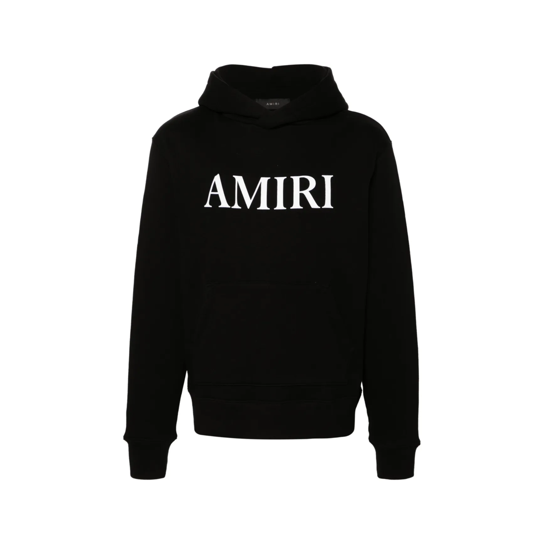 Amiri Logo Black Hoodie męski N-Hype sweatshirt czarny