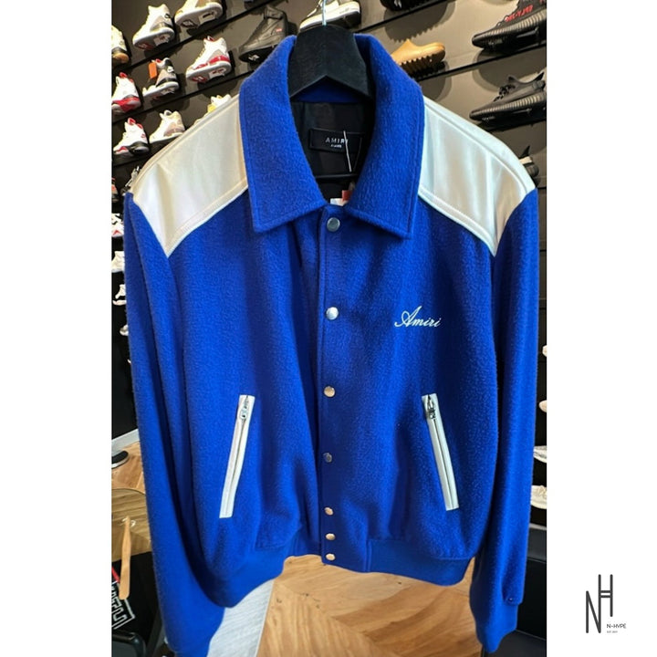 Amiri Varsity Jacket niebieska męska N-Hype.