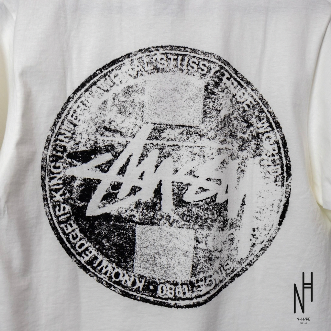 Biała koszulka Stussy Dot Stamp Tee White męska N-Hype.