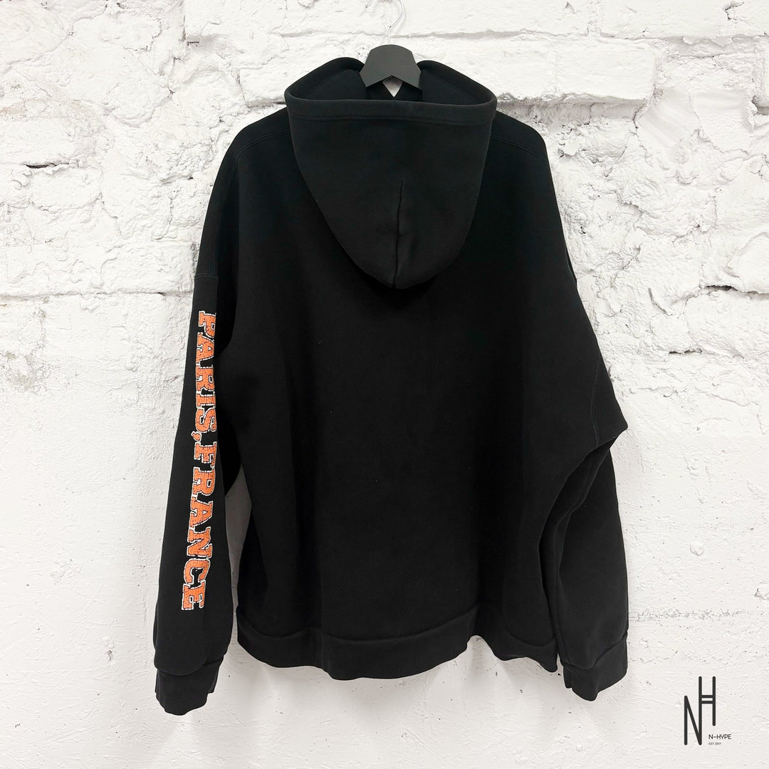 Balenciaga Maison Hoodie Wide Fit Black - zdjęcie 2 - N-Hype