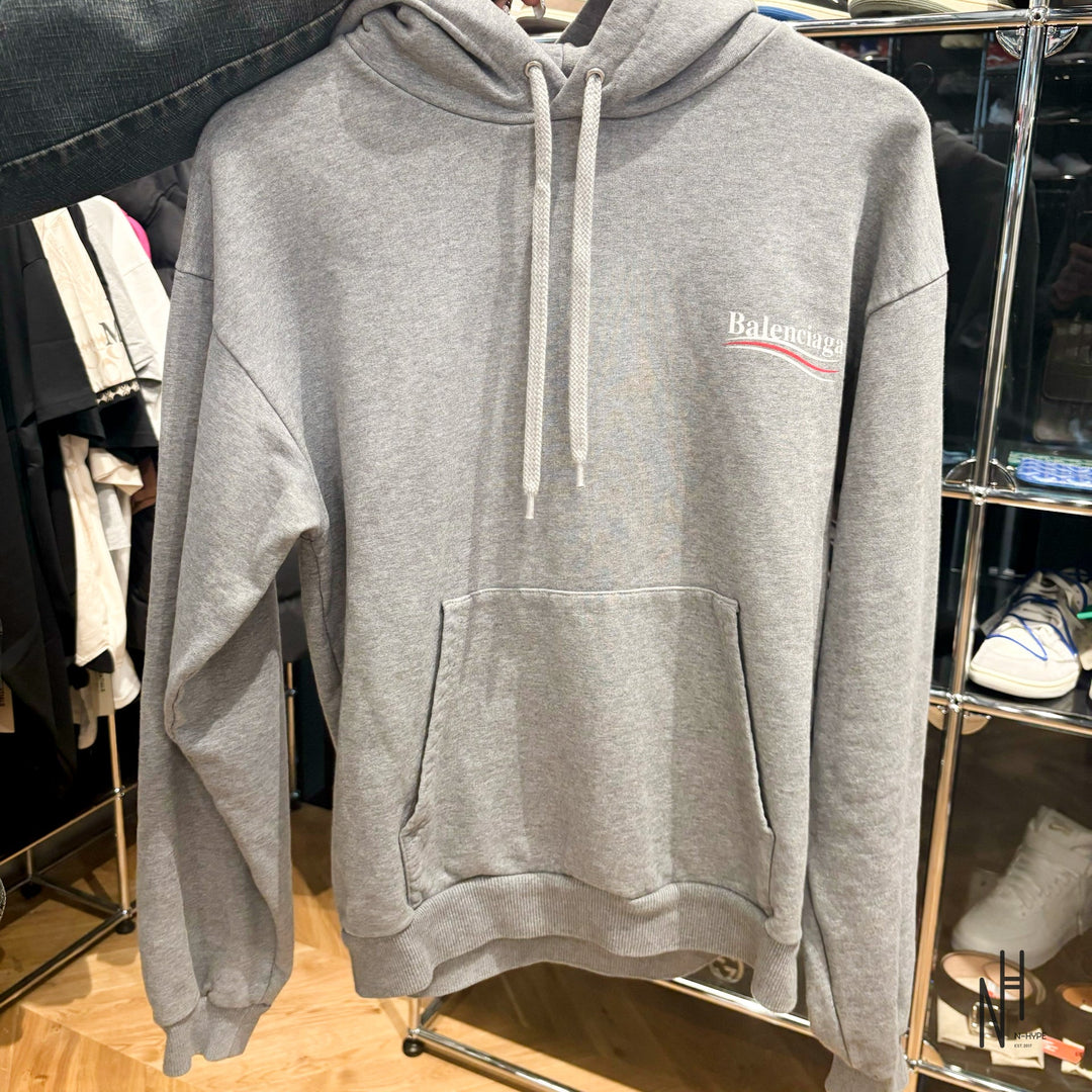 Balenciaga Political Campaign Bernie Logo Hoodie szara N-Hype