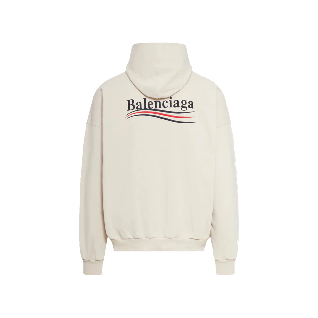 Balenciaga Political Campaign Popover Hoodie 'Light Beige' N-Hype sweatshirt light beige.