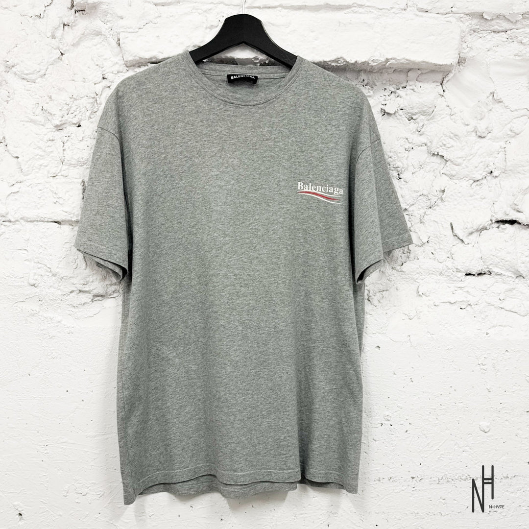 Balenciaga Political T-shirt Grey - N-Hype