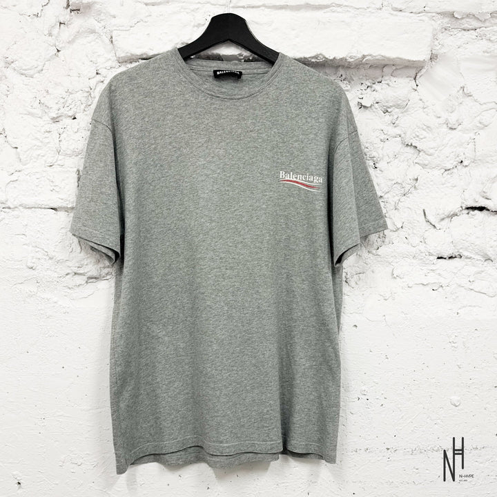 Balenciaga Political T-shirt Grey - N-Hype