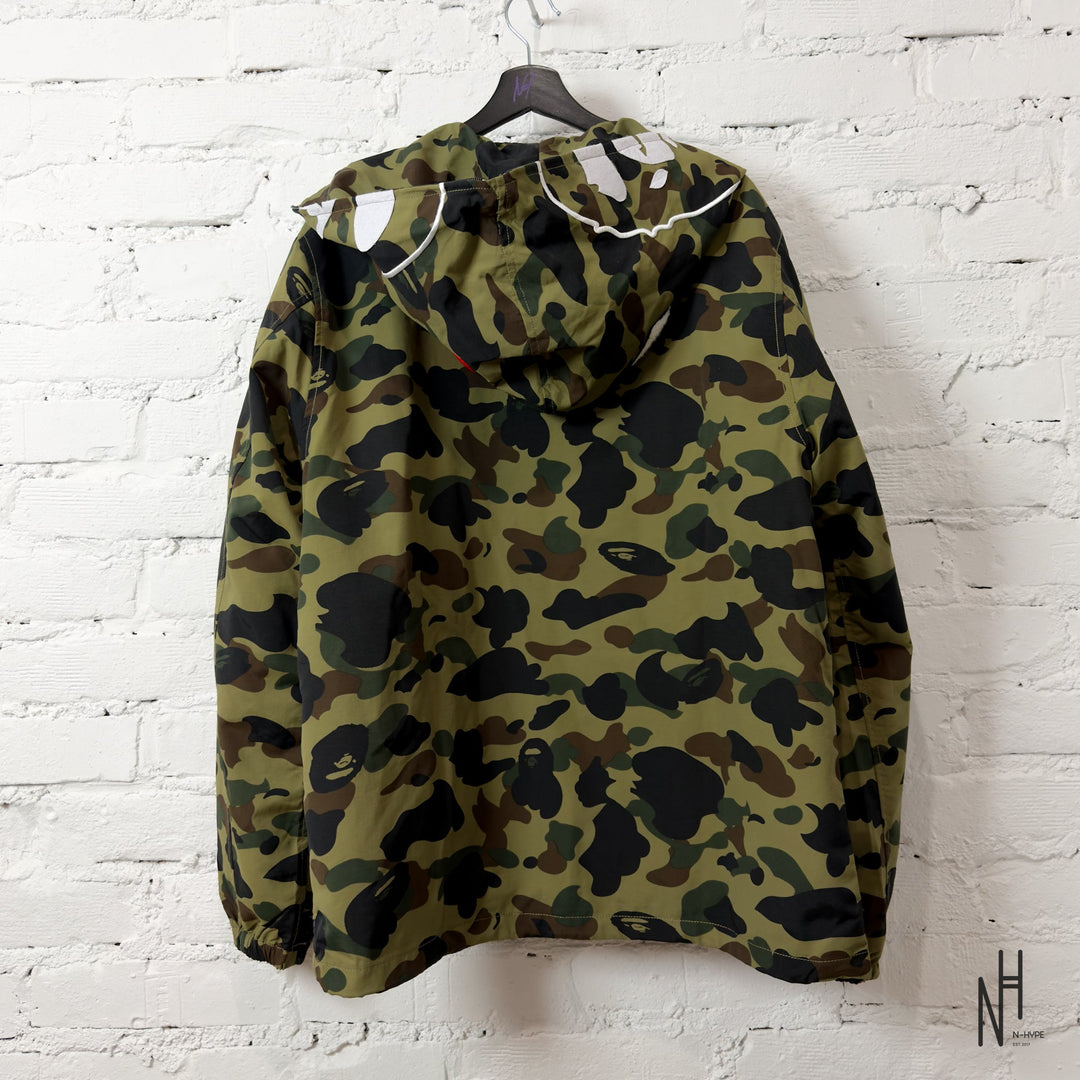 BAPE 1ST Camo 2ND Ape Full Zip Hoodie Jacket Green - zdjęcie 2 - N-Hype