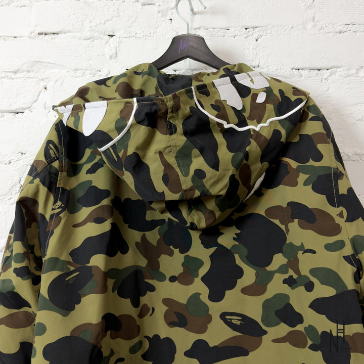BAPE 1ST Camo 2ND Ape Full Zip Hoodie Jacket Green - zdjęcie 3 - N-Hype