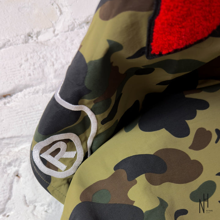 BAPE 1ST Camo 2ND Ape Full Zip Hoodie Jacket Green - zdjęcie 5 - N-Hype