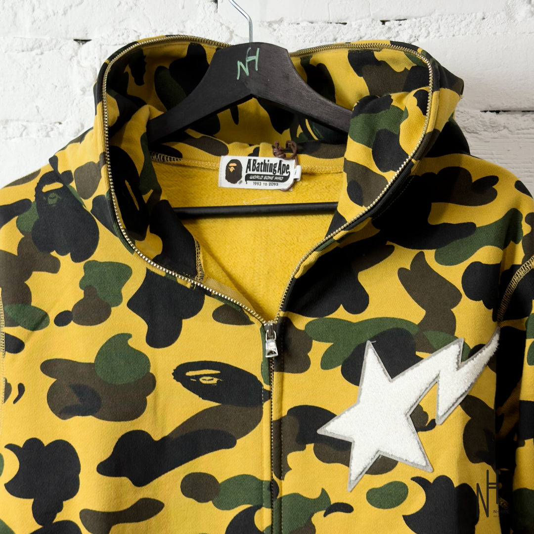 BAPE 1st Camo Full Zip Hoodie zielona męska N-Hype