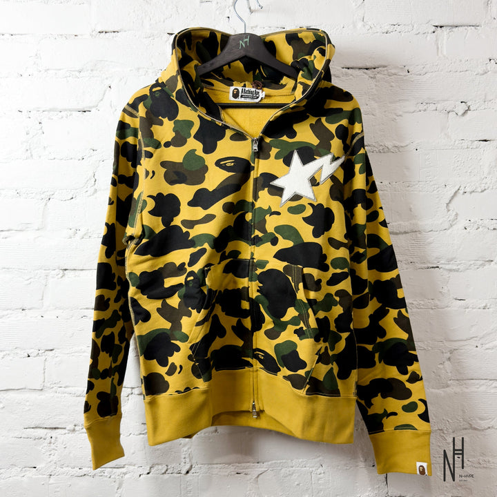 BAPE 1st Camo Full Zip Hoodie zielona kurtka z zamkiem N-Hype