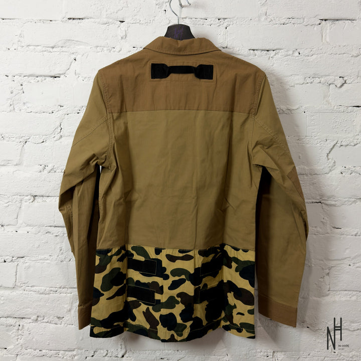 BAPE 1st Camo Military Shirt Brown męska koszulka N-Hype