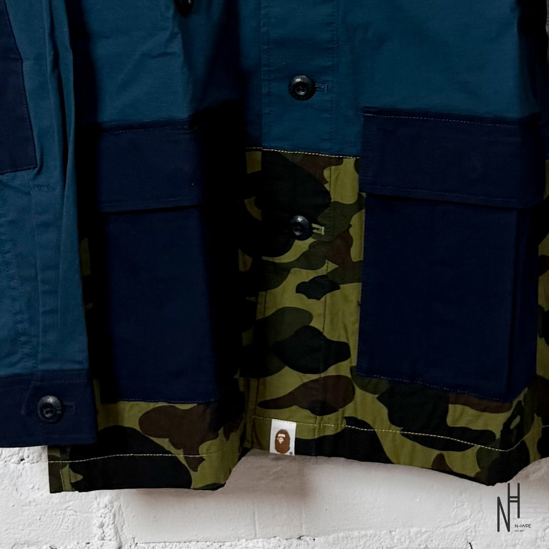 BAPE 1st Camo Military Shirt Navy koszulka męska N-Hype