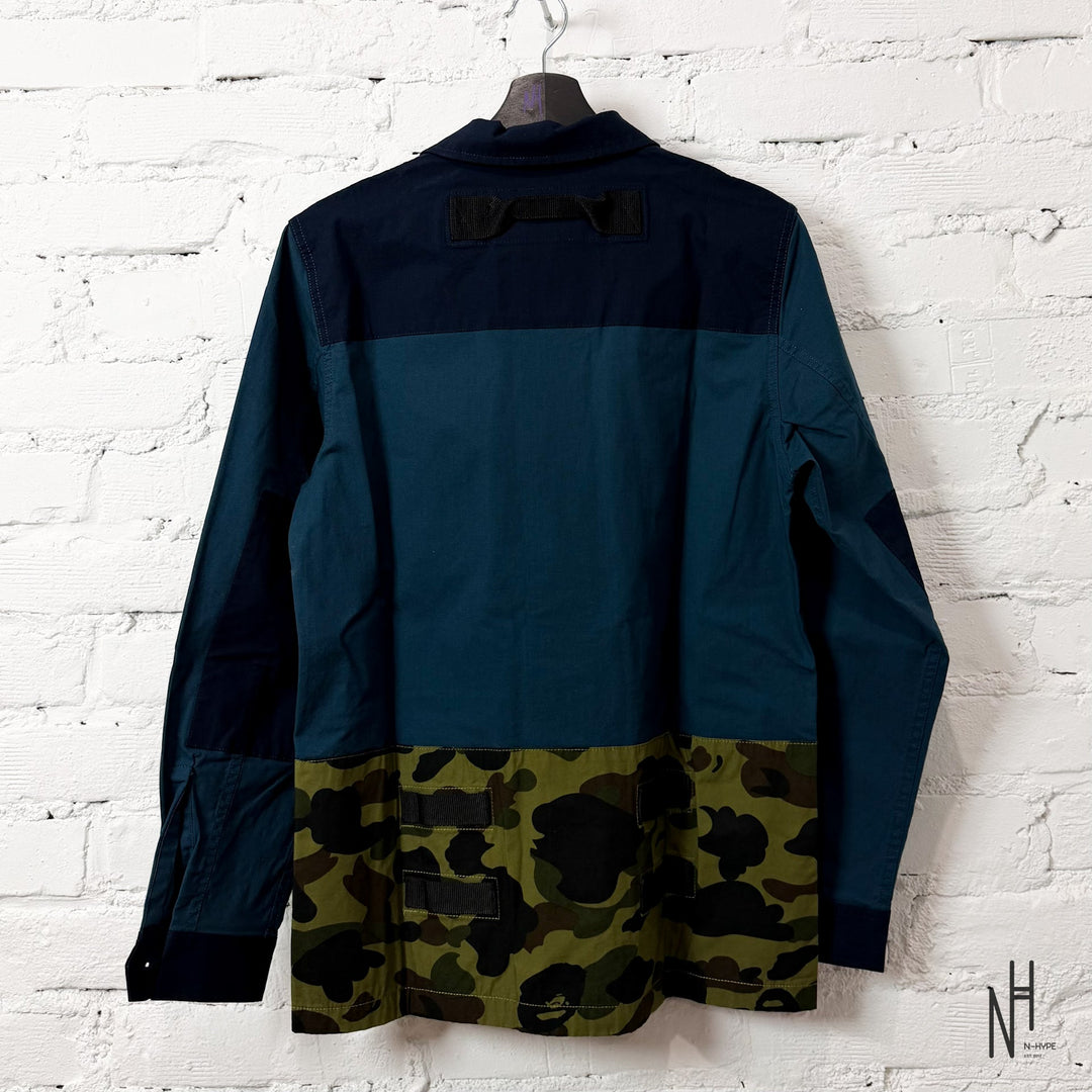 BAPE 1st Camo Military Shirt Navy N-Hype koszulka męska wojskowa streetwear.