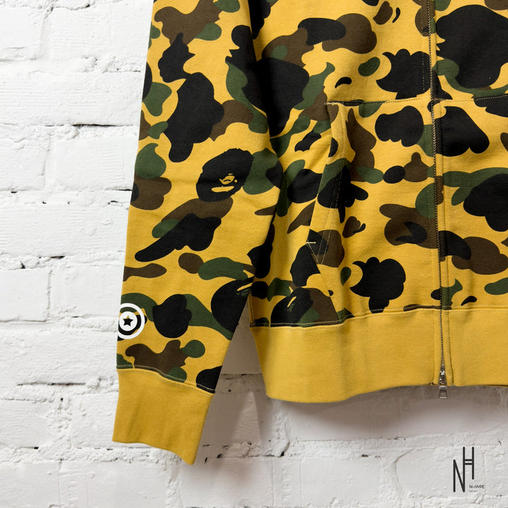BAPE 1st Camo Shark Full Zip Hoodie Yellow buty męskie N-Hype