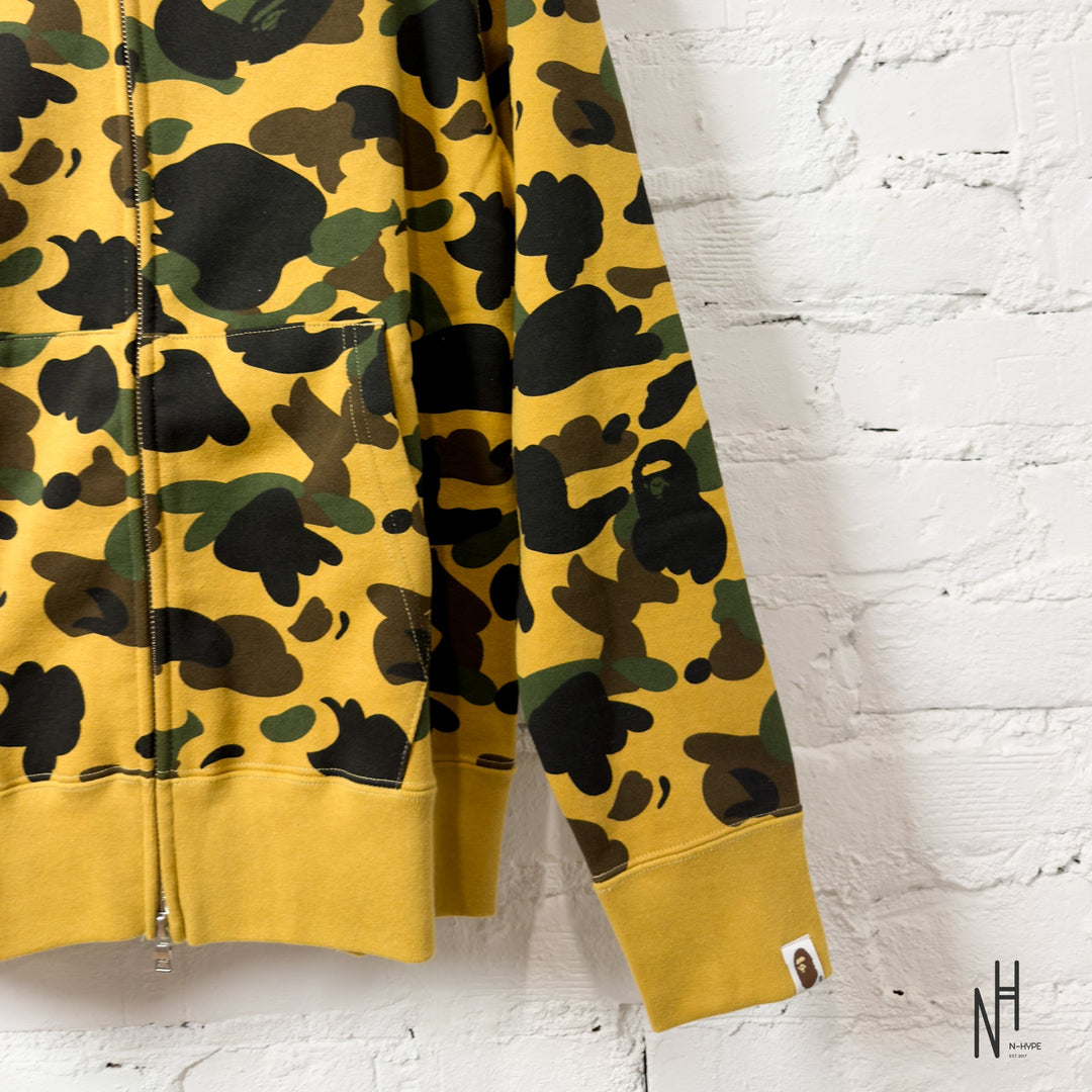 BAPE 1st Camo Shark Full Zip Hoodie Yellow bluza rozpinana męska N-Hype