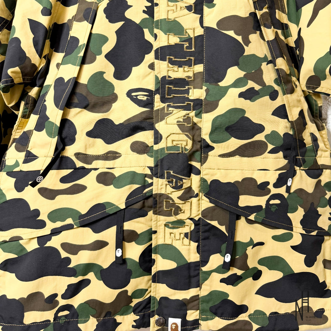 BAPE 1st Camo Snowboard Down Jacket FW21 Yellow N-Hype Streetwear Fashion