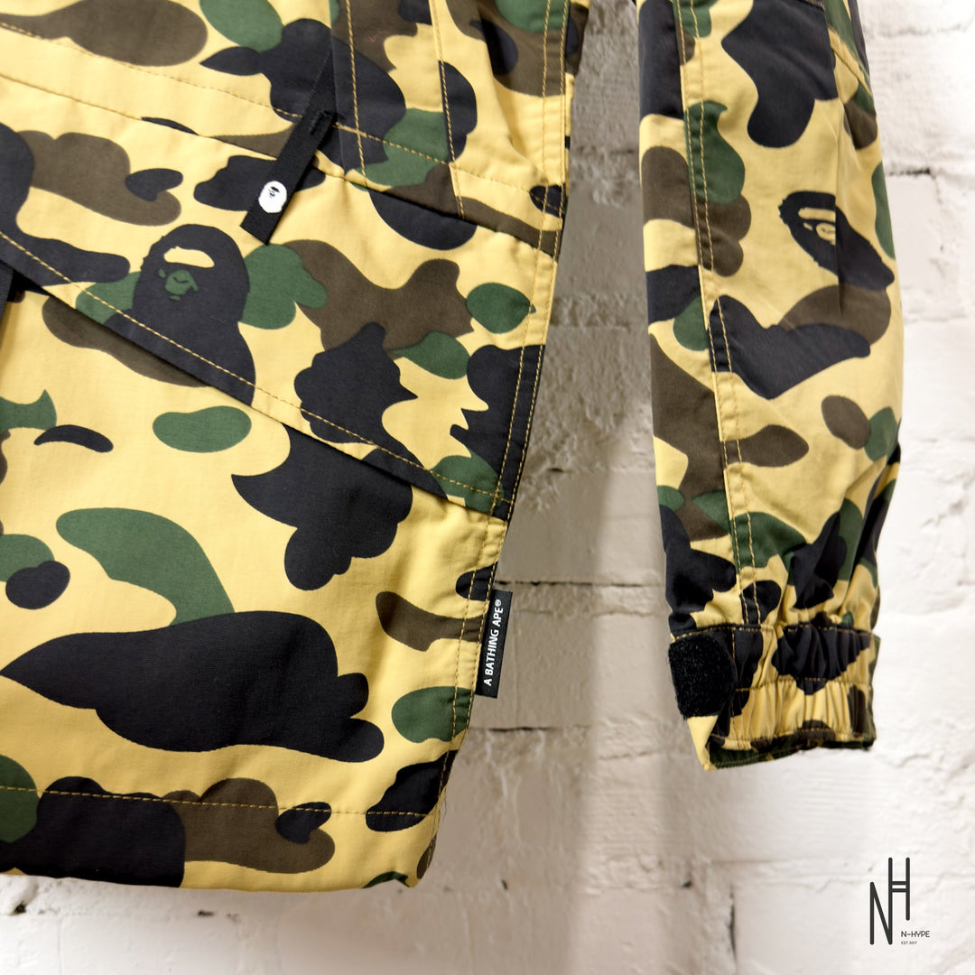 BAPE 1st Camo Snowboard Down Jacket FW21 Yellow N-Hype Streetwear Fashion