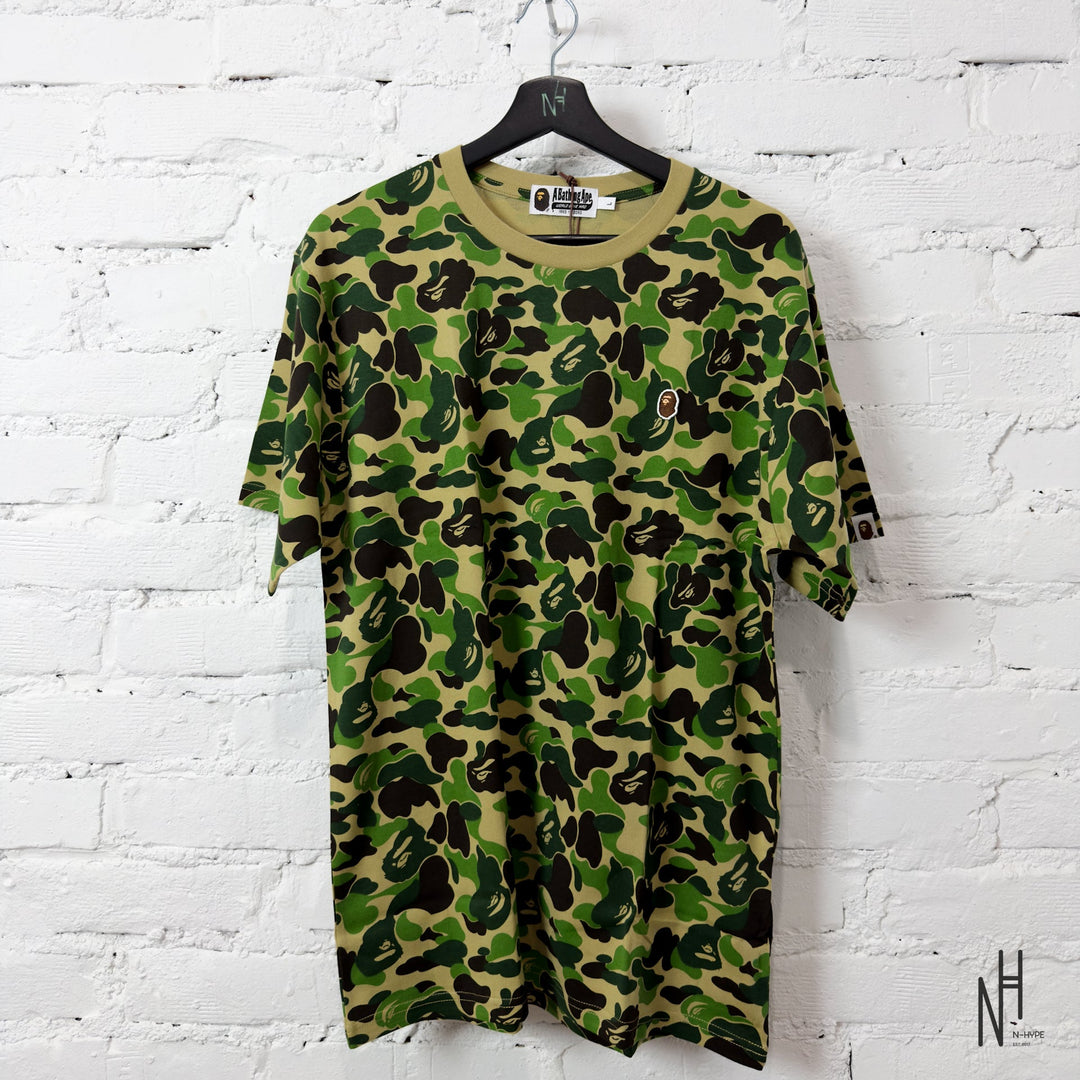 BAPE ABC Camo Ape Head One Point Green streetwear N-Hype T-shirt