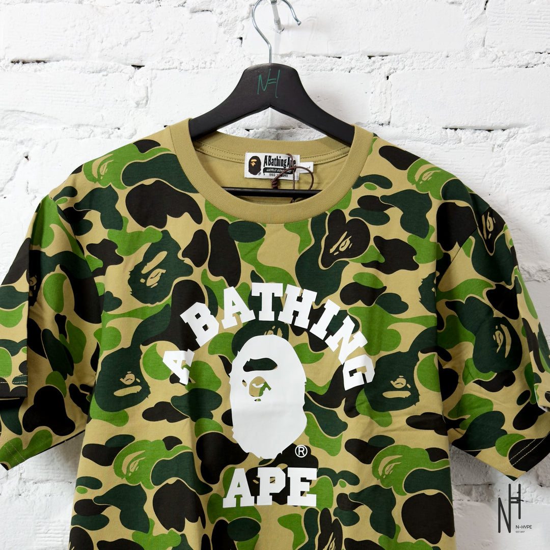 BAPE ABC Camo College Tee Green koszulka męska N-Hype