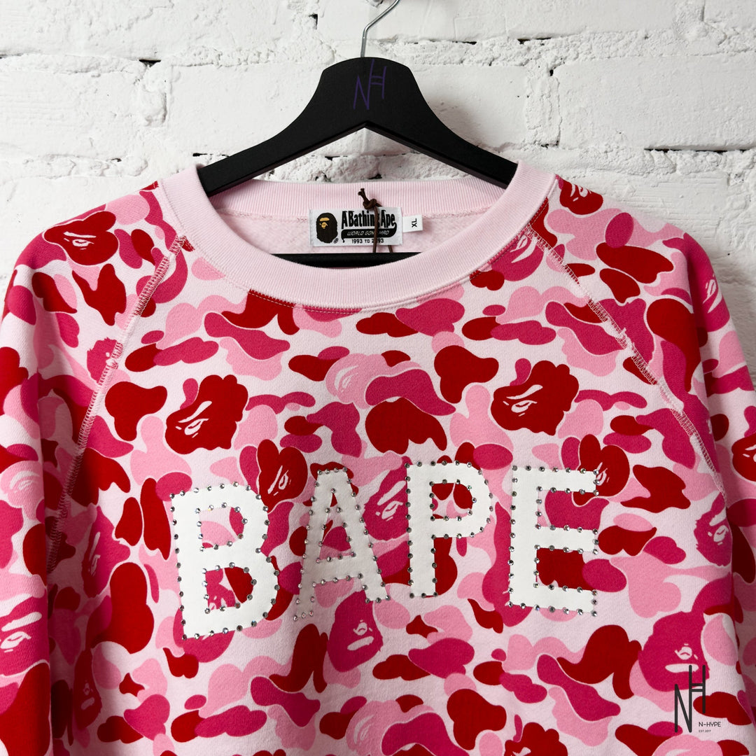 Bluza Bape ABC Camo Crystal Stone różowa N-Hype