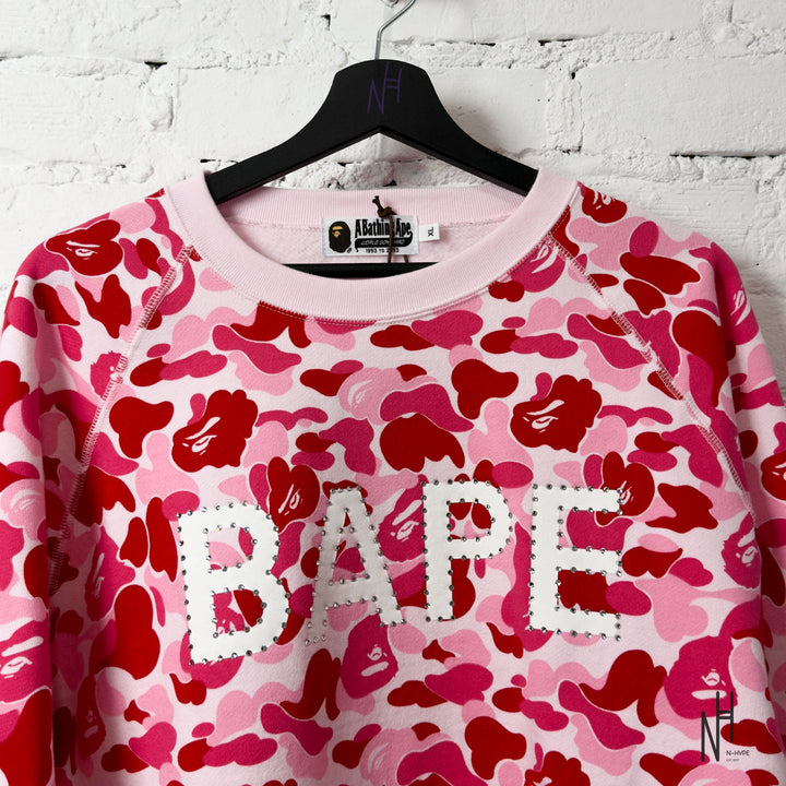 Bluza Bape ABC Camo Crystal Stone różowa N-Hype