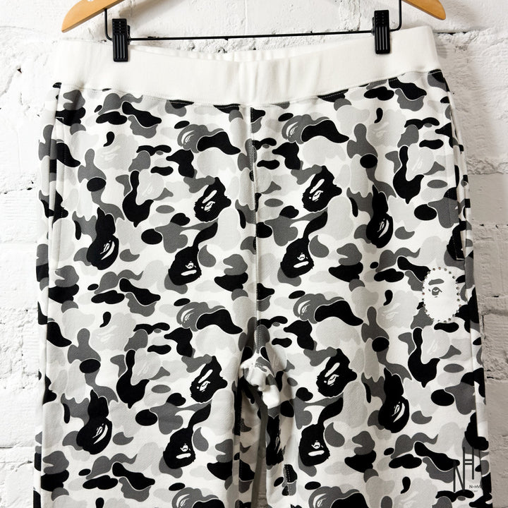 BAPE ABC Camo Crystal Stone Sweat Pants Gray męskie N-Hype sweatpants szare