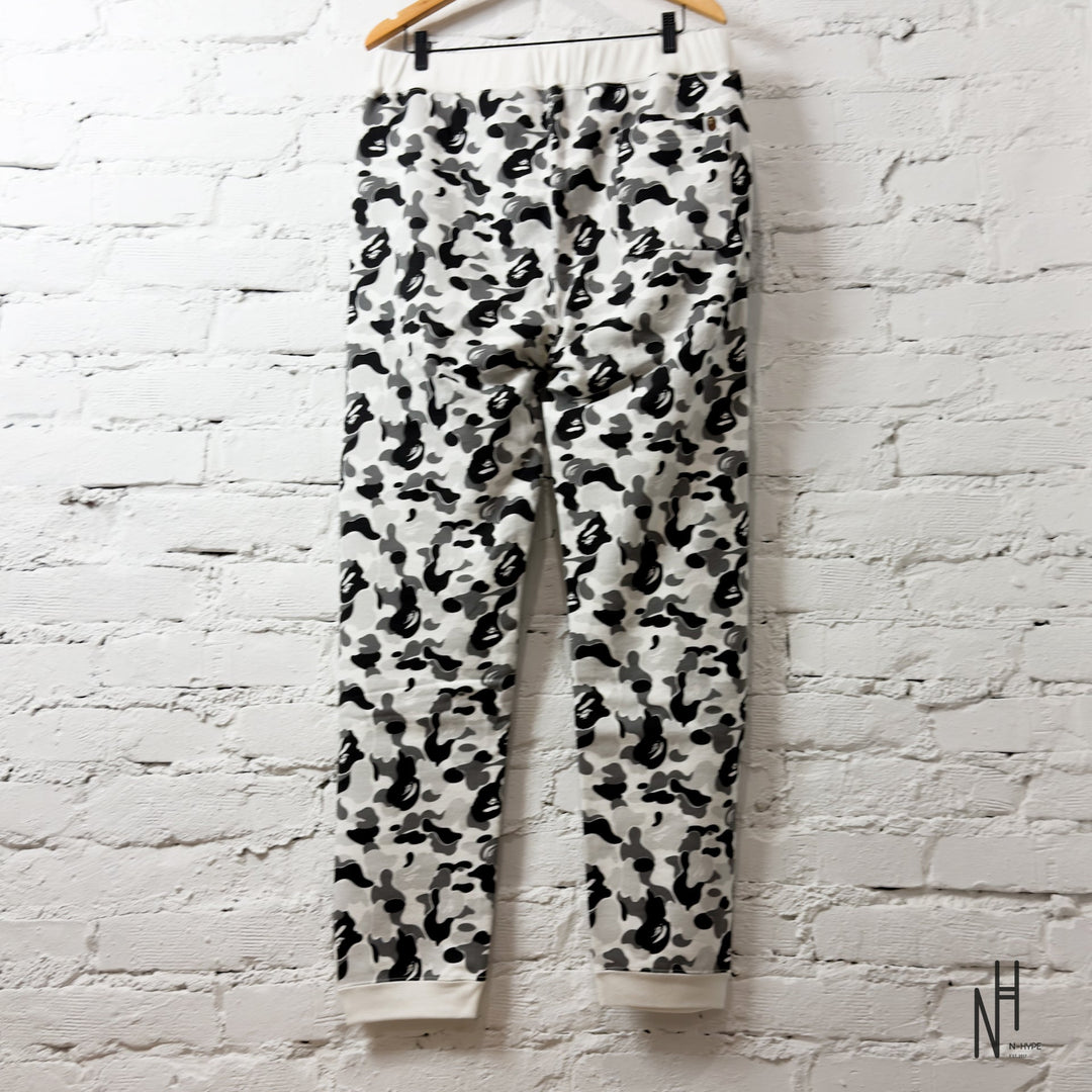 BAPE ABC Camo Crystal Stone Sweat Pants Gray N-Hype streetwear spodnie szare