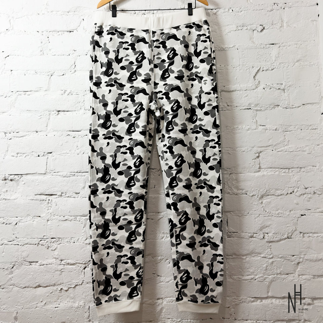 BAPE ABC Camo Crystal Stone Sweat Pants Gray N-Hype streetwear męskie joggingi szare