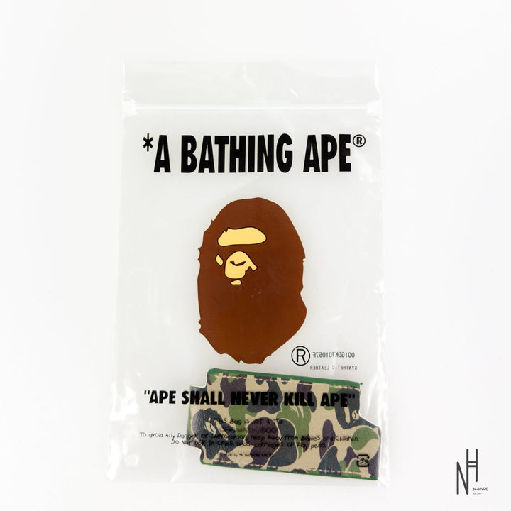 BAPE ABC Camo Leather Lighter Case zielona etui na zapalniczkę skórzana N-Hype