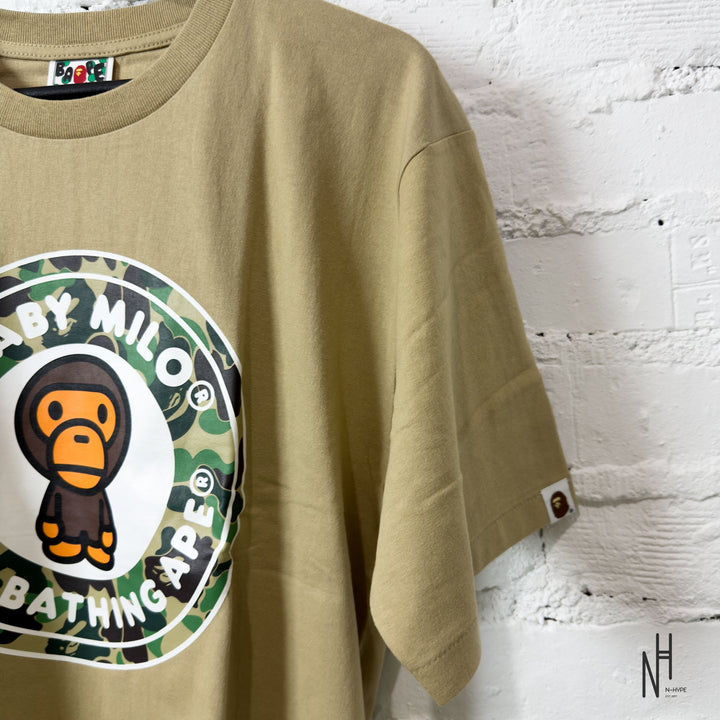 BAPE ABC Camo Milo Busy Works Tee Beige Green koszulka N-Hype