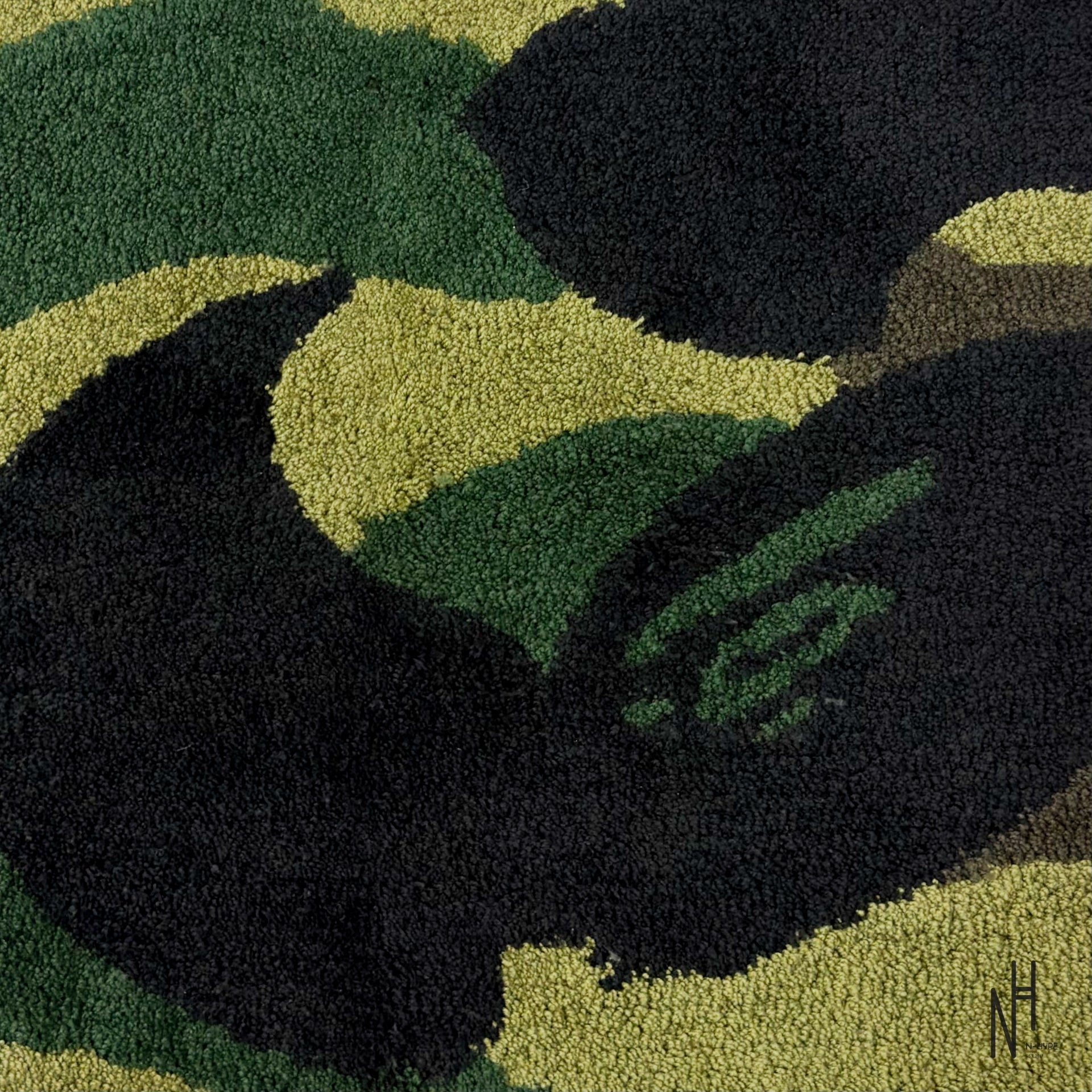 BAPE ABC Camo Rug Mat Green | N-Hype