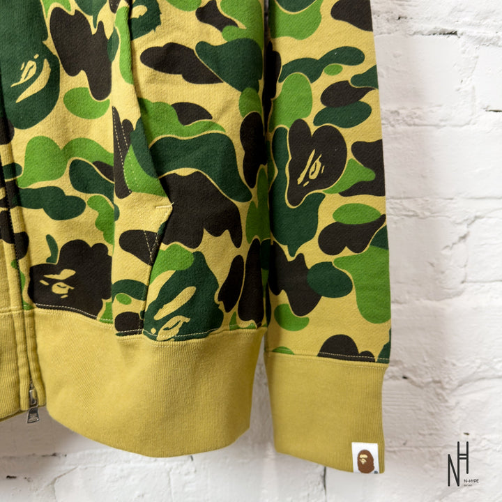 BAPE ABC Camo Shark PONR Full Zip Hoodie zielony N-Hype