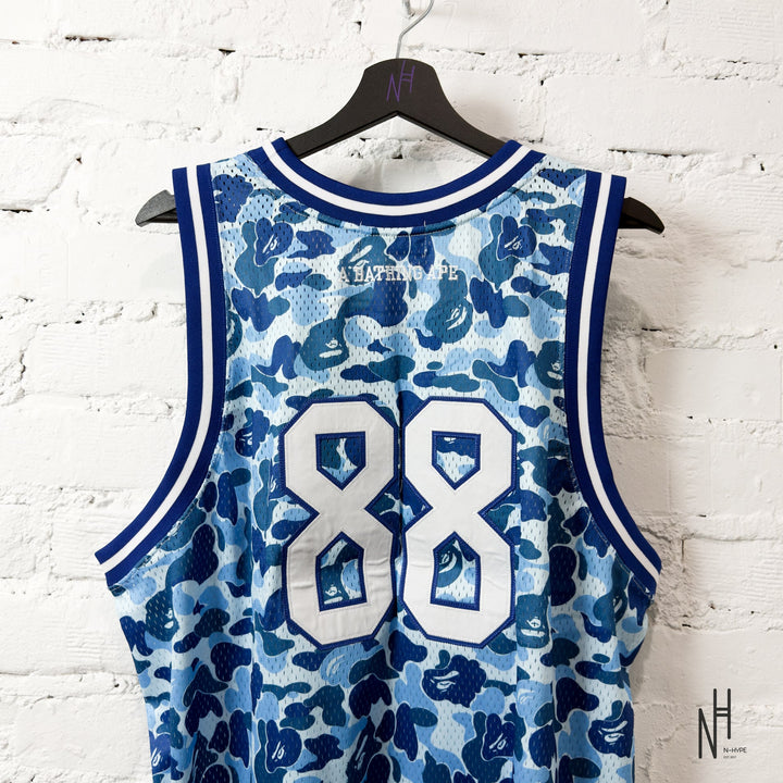 Blue BAPE ABC Camo Tank Top by N-Hype.