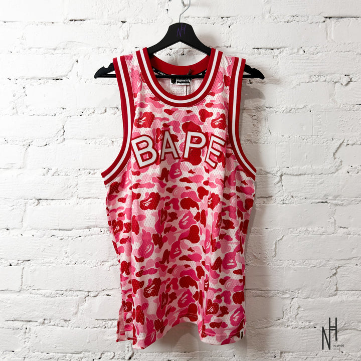 BAPE ABC Camo Tank Top różowa koszulka damskie N-Hype