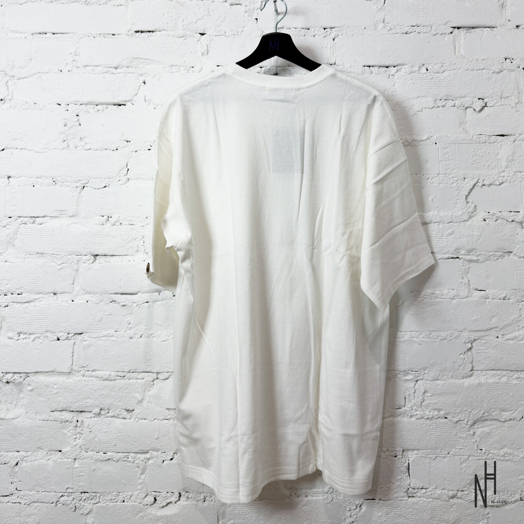 N-Hype BAPE Ape Head One Point Relaxed Fit Pocket Tee White koszulka męska