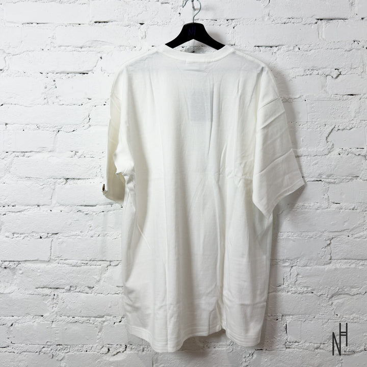 N-Hype BAPE Ape Head One Point Relaxed Fit Pocket Tee White koszulka męska