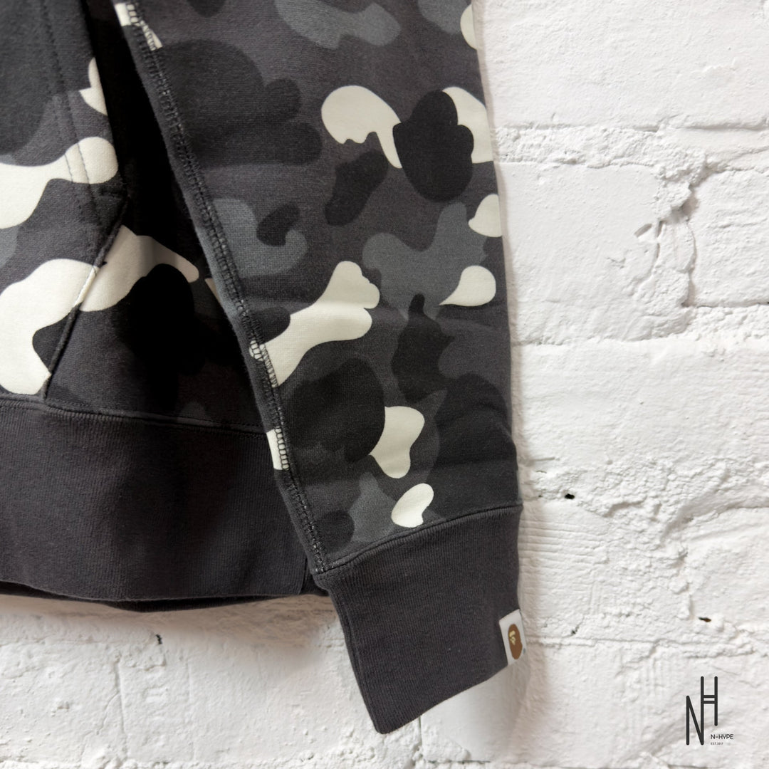 BAPE City Camo Large Ape Head Pullover Hoodie SS24 Black N-Hype streetwear sweatshirt