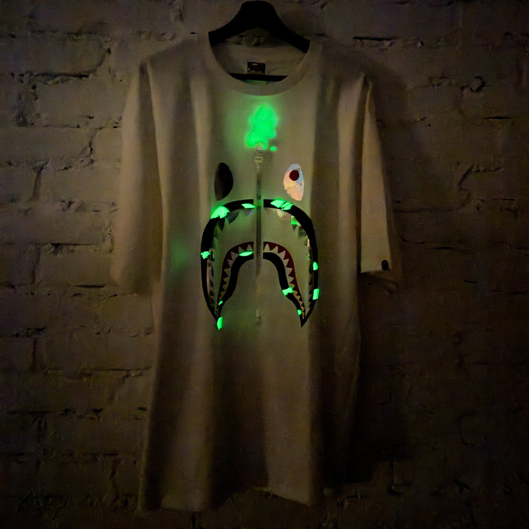 N-Hype BAPE City Camo Shark Tee White Black koszulka streetwearowa