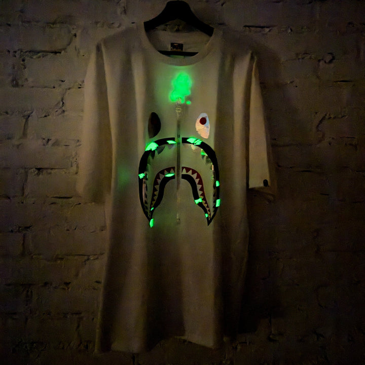 N-Hype BAPE City Camo Shark Tee White Black koszulka streetwearowa