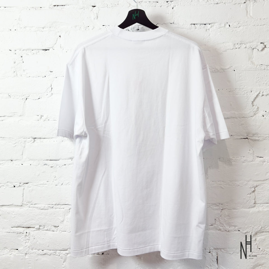 BAPE College Monogram Ape Head Relaxed Fit Tee biała N-Hype