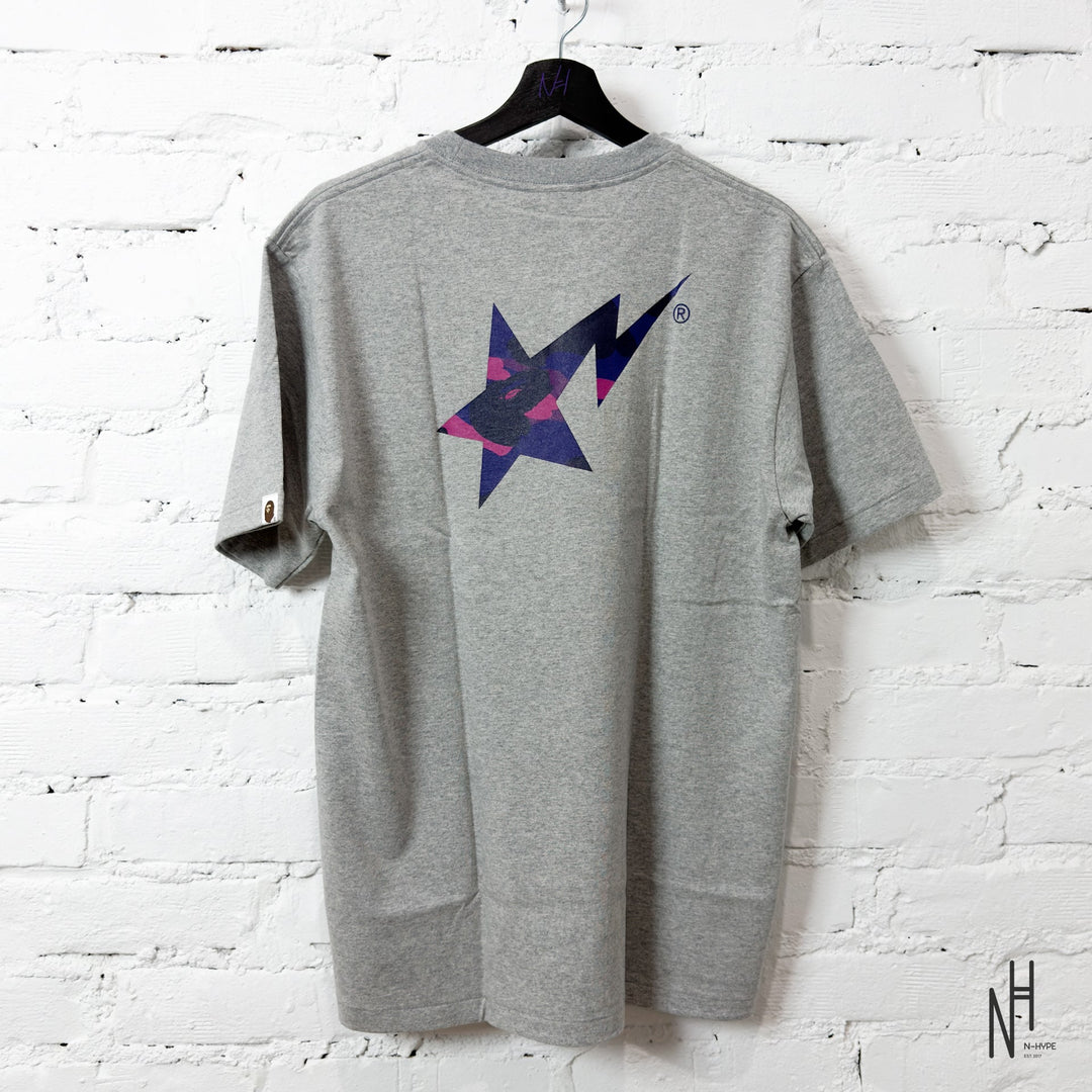 BAPE Color Camo Bape Sta Logo Tee Tee Gray koszulka męska N-Hype