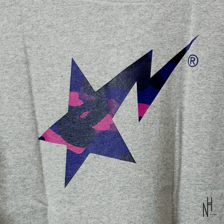 BAPE Color Camo Bape Sta Logo Tee szara koszulka męska N-Hype