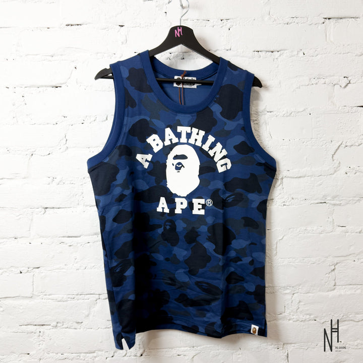 Bape Color Camo College Tank Top Navy N-Hype koszulka męska streetwear Buty.