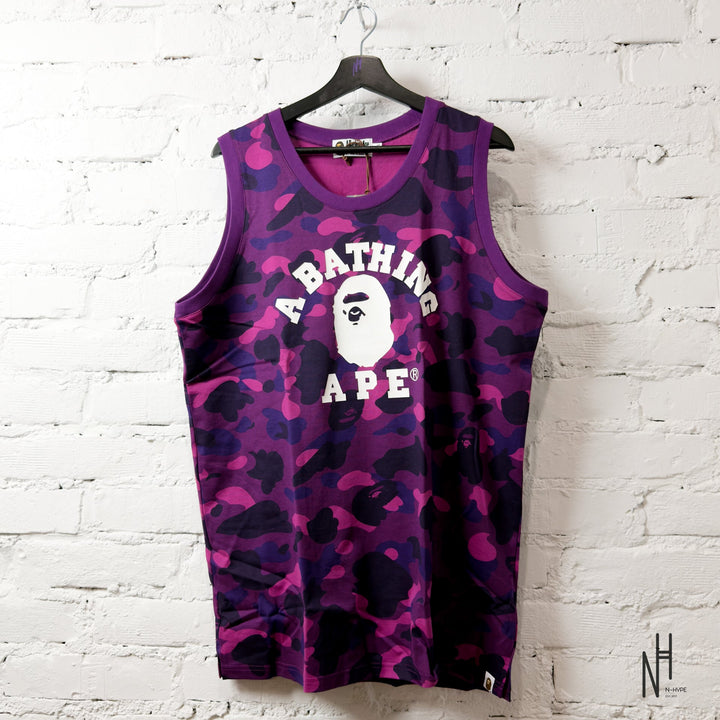 Bape Color Camo College Tank Top Purple streetwear koszulka N-Hype