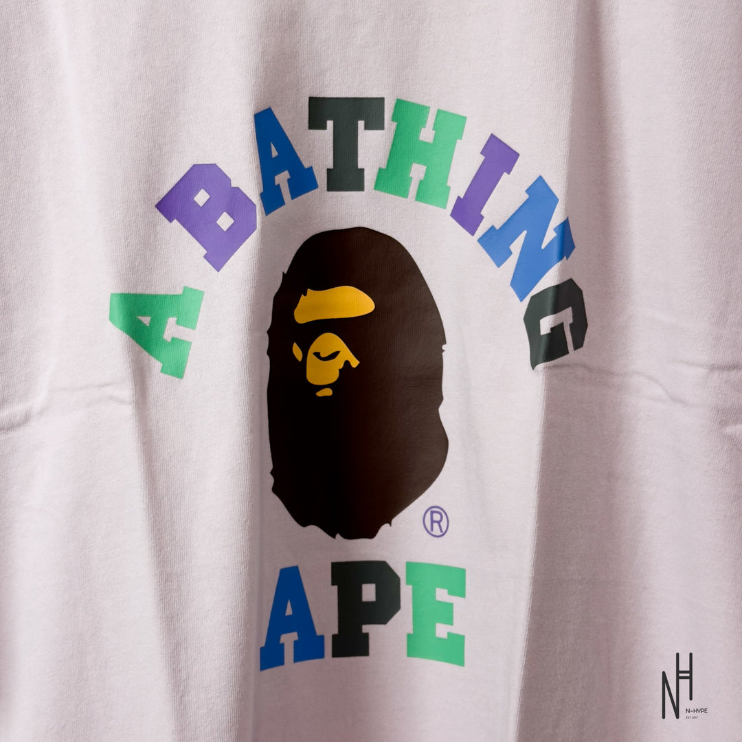BAPE Colors College Tee SS23 Purple koszulka męska N-Hype
