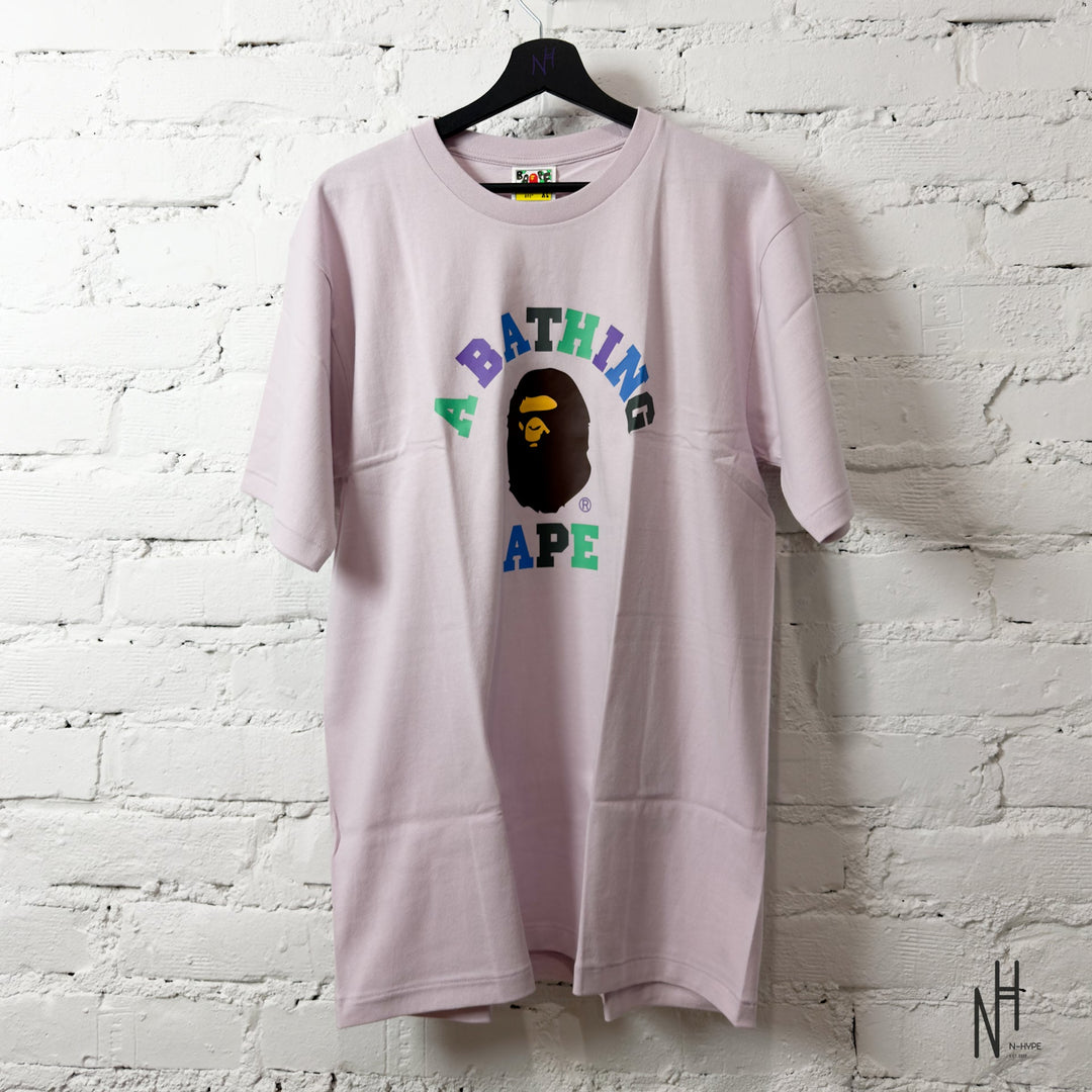 BAPE Colors College Tee koszulka SS23 fioletowa N-Hype