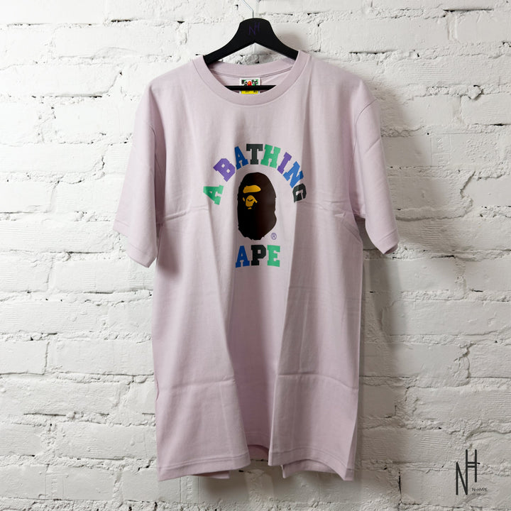 BAPE Colors College Tee koszulka SS23 fioletowa N-Hype